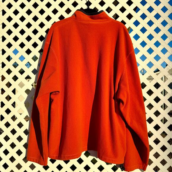 Y2K Orange & Navy Old Navy Quarter Zip Drawstring Fleece - Picture 7 of 7